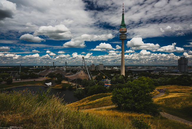 du lịch Munich - công viên Olympic