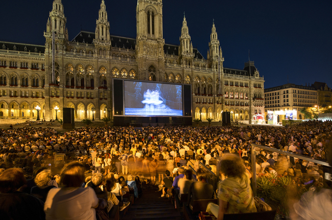 du lịch Vienna - rạp chiếu phim ngoài trời