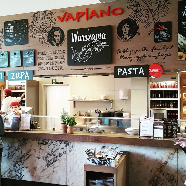 kinh nghiệm du lịch Warsaw - Vapiano