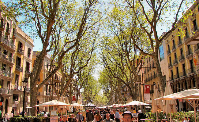 thành phố barcelona - la rambla