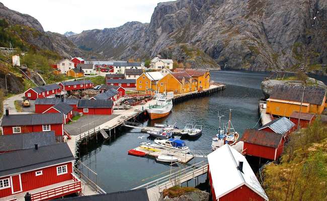 quần đảo lofoten - làng Nusfjord