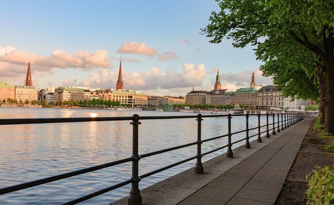 du lịch hamburg - hồ inner alster