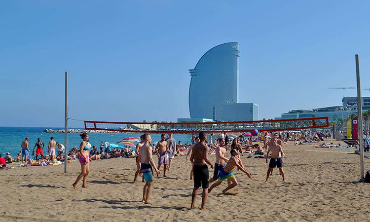 Các hoạt động thể thao tại Barceloneta