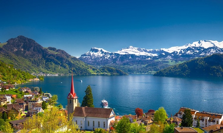 Toàn cảnh hồ lucerne