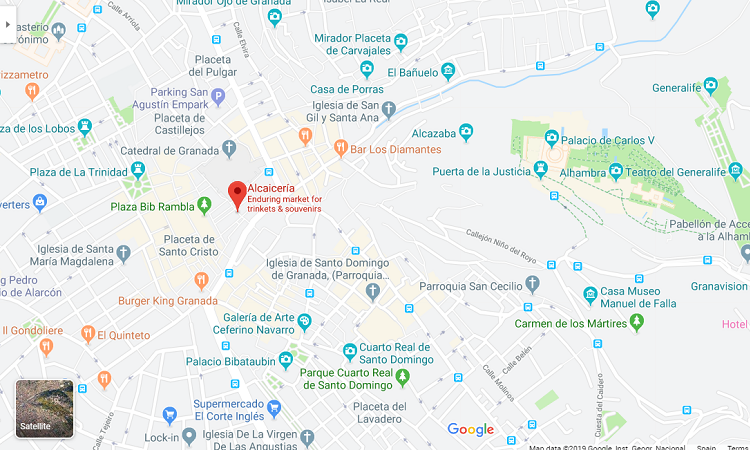 Vị trí chợ trên Google maps