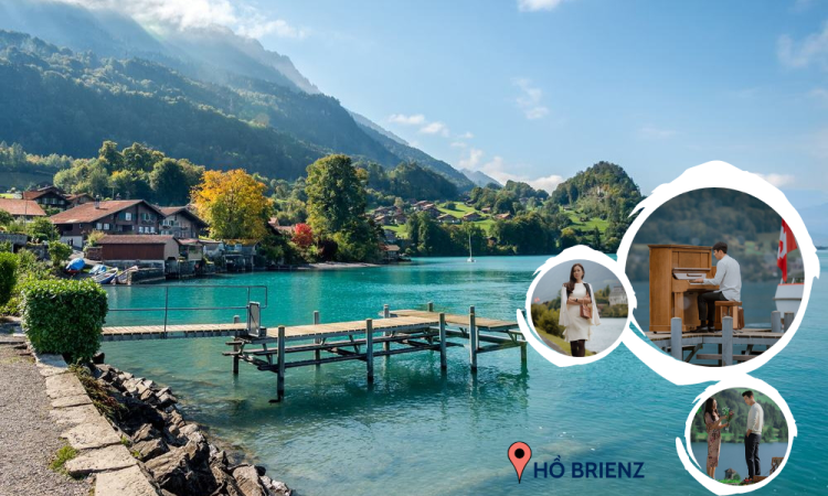 Hồ Brienz yên bình trong cảnh phim Hạ Cánh Nơi Anh